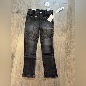 Joe's Jeans Dark Gray Moto Skinny Jeans